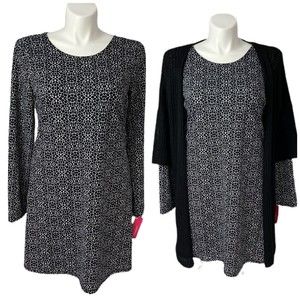 Lot of 2 Womens Dress Cardigan Sweater Combo Black Size XXL Xhilaration Knee